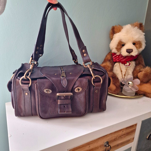 Mulberry roxanne brown pebbled - roxanne,