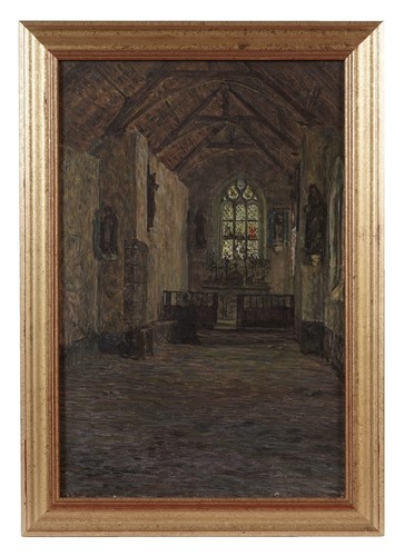Antique oil painting george - antique,