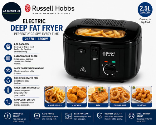 Russell hobbs electric deep - russell,