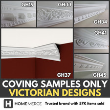 VICTORIAN COVING Lightweight Wall UK Cornice Moulding XPS Not Plaster - SAMPLES