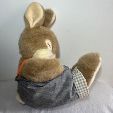 Vintage Non Non Rabbit Soft Plush Toy Dungarees Sofftees 12”
