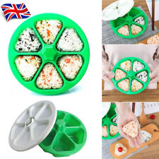 6 Holes Sushi Mold Onigiri Rice Ball Food Press Triangular Sushi Maker Kitchen