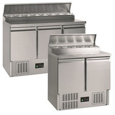 Refrigerated pizza prep table - refrigerated, table/