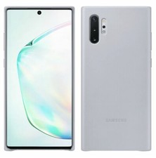 Genuine Samsung Leather Case Cover for Samsung Galaxy Note10/Note10 5G - Silver