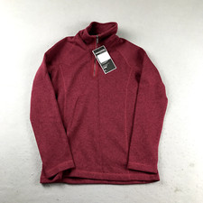Craghoppers Sweatshirt Womens XS Regular Red Kerris Fleece 1/4 Zip Mock Neck NWT