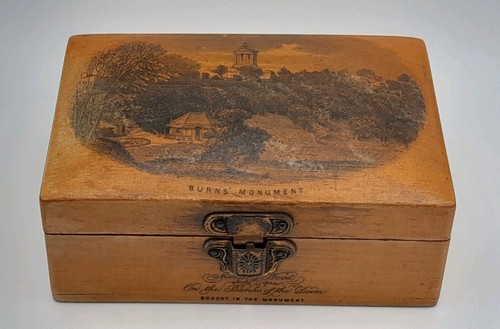 Antique mauchline ware box - antique,