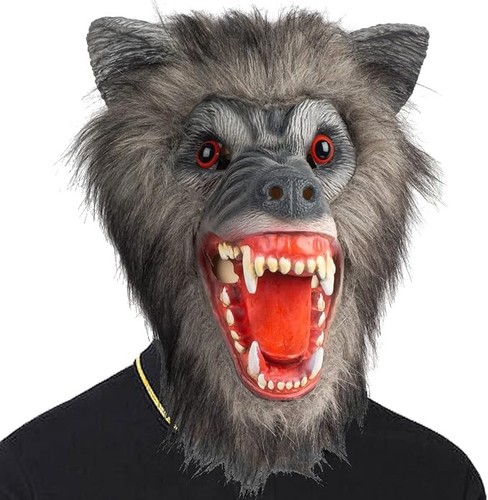Creepyparty grey werewolf - werewolf, mask