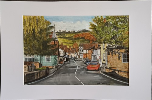 Original watercolour of - an,