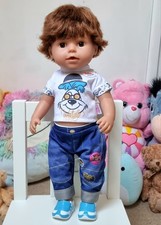 Zapf Creations Baby Born Brother Doll, 43cm - Doll, Clothes & Accessories Bundle