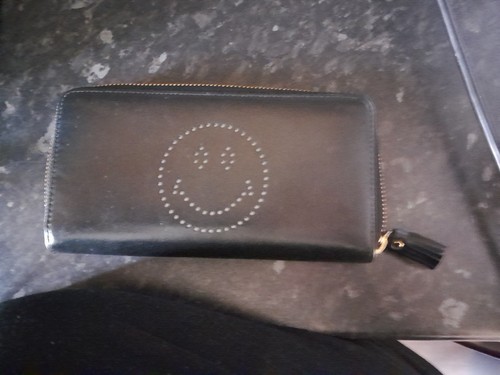 Anya hindmarch smiley - smiley, black