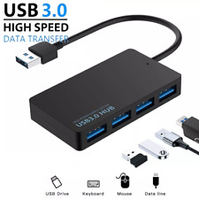 USB 3.0 High Speed 4 Ports Hub Splitter  Adapter Multi Desktop PC Laptop