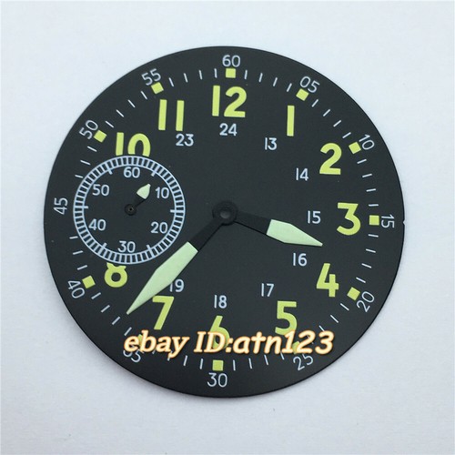 39mm black dial and green - 39mm,