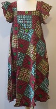 African Dress Size 12 Ankara Shift Dress