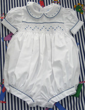 Smocked bubble romper vintage - smocked,