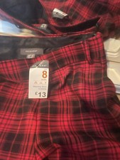 Ladies Primark Red Black Check