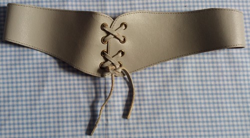 Vintage light grey leather - grey,