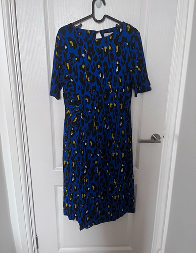 Per una blue leopard neck - una,