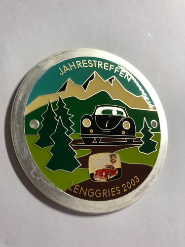 Enamel car badge vintage - enamel,