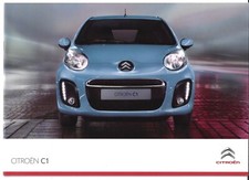 Citroen C1 2012-14 UK Market Sales Brochure 1.0i VT VTR VTR+