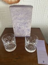 Two Edinburgh Crystal Lifestyle Collection Crystal Tumblers