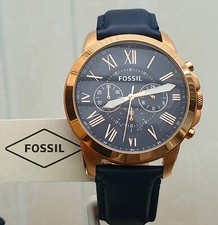 New FOSSIL Mens Watch Blue