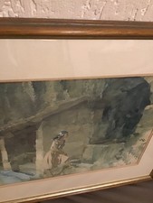 a vintage walnutgilt framed lithograph print by artist william russell flint cha