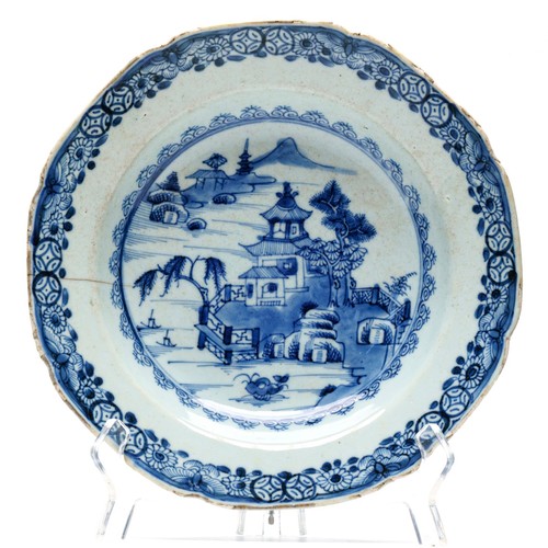 Chinese porcelain plate blue - porcelain,