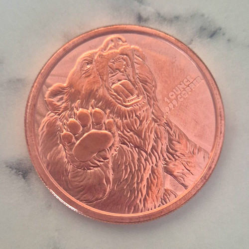 Copper commemorative medallion - copper,