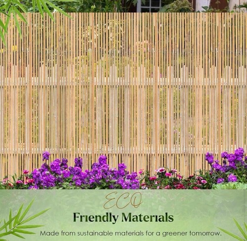Bamboo fence screening roll - screening, 4m