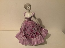 COALPORT LADIES OF FASHION SPRING SONG 8”TALL