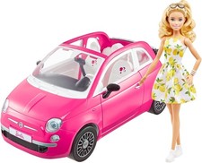 Barbie Doll and Fiat 500 Car