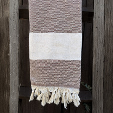 Turkish Peshtemal Towel, Brown
