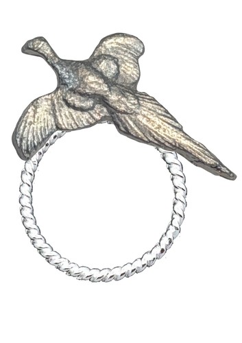 Z94 flying pheasant pin brooch - pheasant,