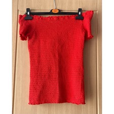 Red Off The Shoulder Top Size