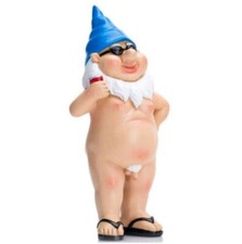 2pcs Nude Statuary Garden Gnomes Naughty Naked Funny Gift Statue Decor Nudist