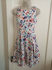 Kelly Brookes Women's 50s Fit & Flare Floral Dress Knee Length UK8 #W