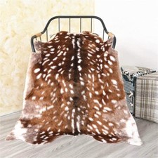 Sika Deer Print Area Rugs Faux