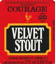 BEER BOTTLE LABEL - COURAGE