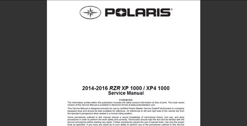 2014 2015 2016 - polaris, xp