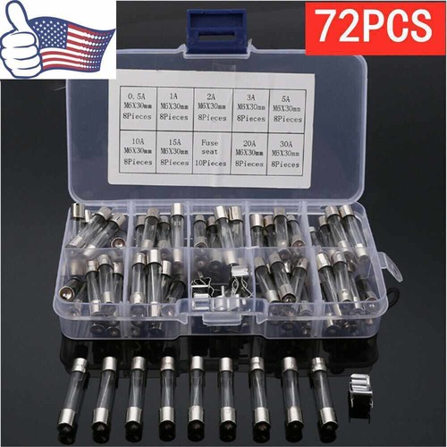 72pcs 6x30mm quick - blow, glass