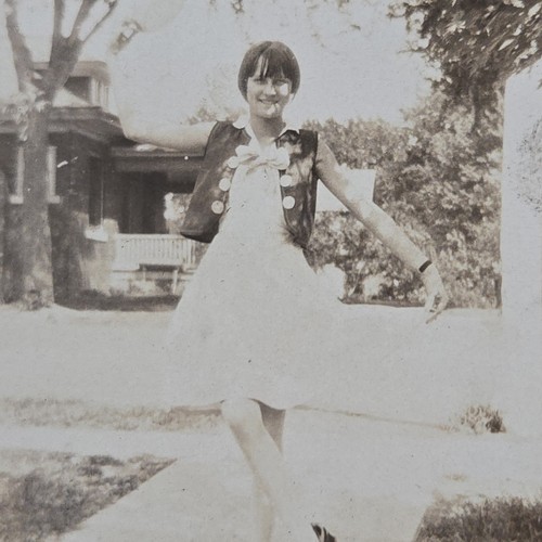 Vintage photo snapshot of - vintage, b&w