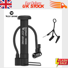 Mini Bicycle Pump Portable Bike Tyre Inflator Hand Pump Schrader Valve UK