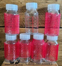 7 X Sterifeed Clear Glass Baby