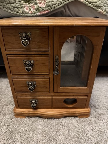 Vintage wooden armoire - vintage,