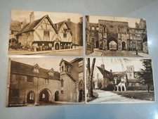 4 Vintage Postcards of