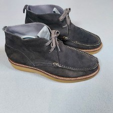 Nicholas Deakins Heritage Strike Lace Boot Mens Size 9 Dark Grey Leather Chukka