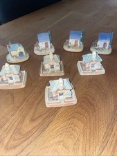 8 Tetley Vintage house Figures House Tea Pot Folk