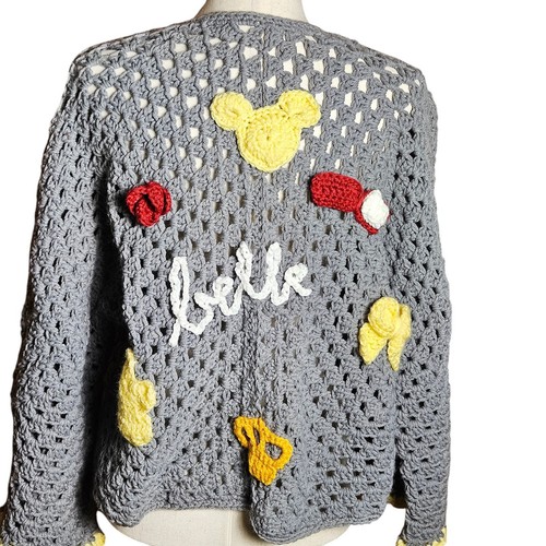 Hand crocheted gray - crocheted, cardigan