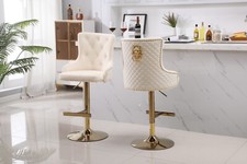 Luxury Velvet Bar Stools With
