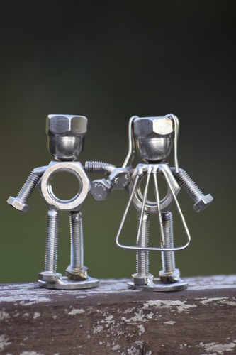 Wedding gift metal sculpture - wedding,